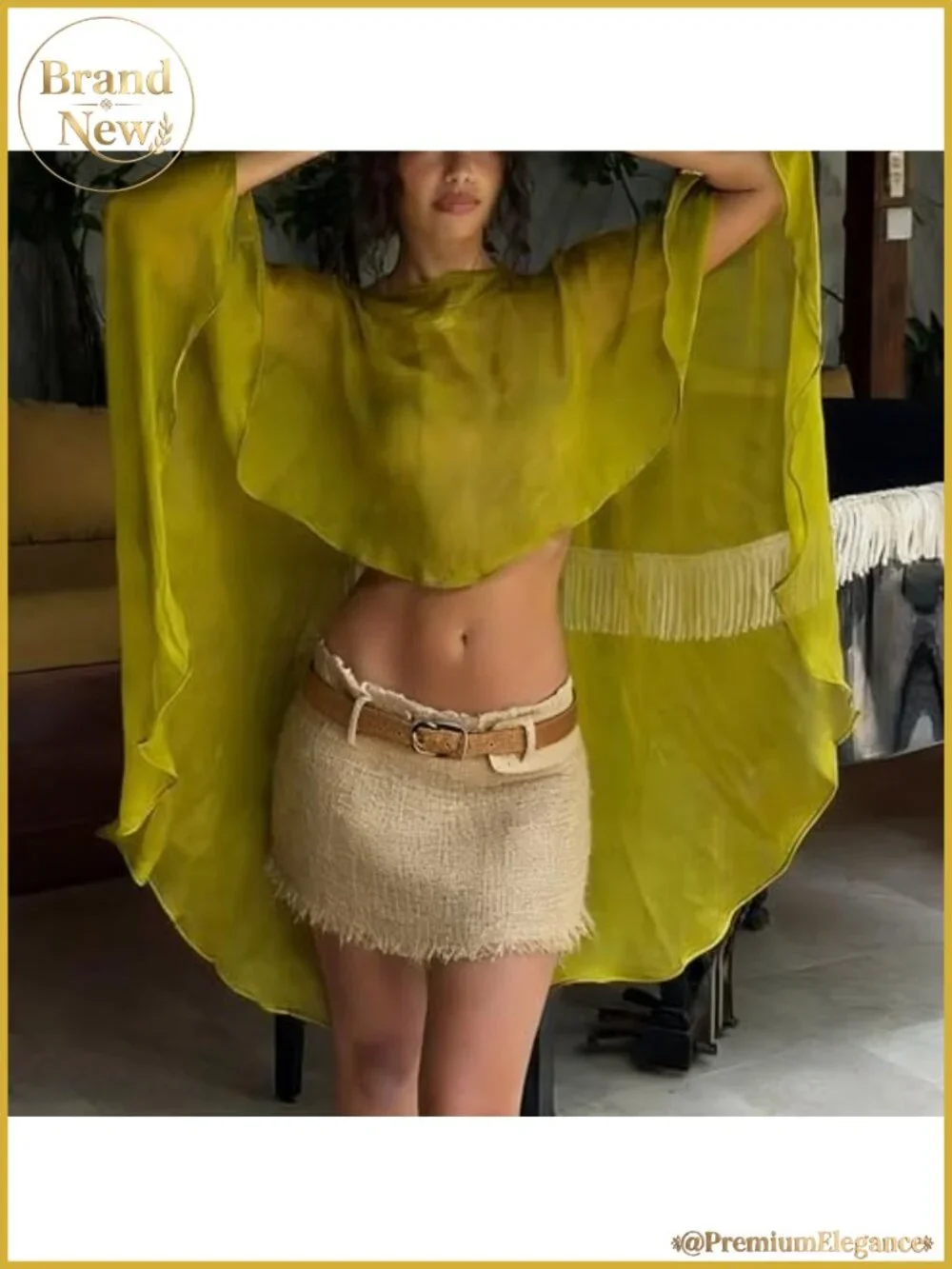 Sheer Chiffon Shawl Wrap Asymmetrical High Low Cape Evening Cover Up